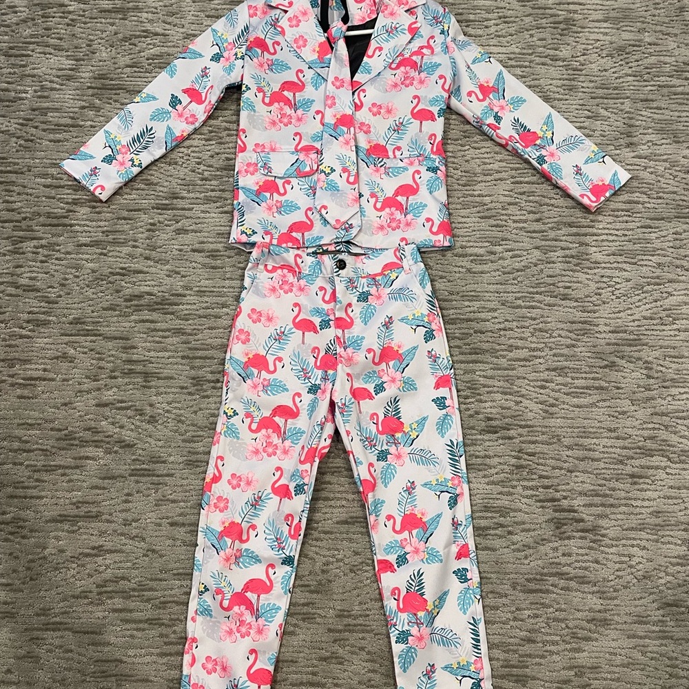 Flamingo Print suit for boys